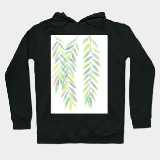 Weeping Willow Leaves Hoodie